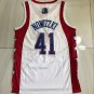 West All Star Mavericks #41 Dirk Nowitzki Stitched AU  White