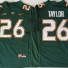 2018 Miami Hurricanes Green #26 TAYLOR