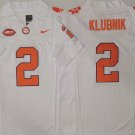 Clemson Tigers White #2 KLUBNIK.