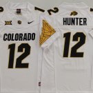 COLORADO BUFFALOES White #12 HUNTER.