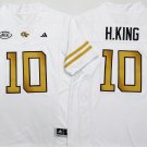 Georgia Tech Football White #10 H.KING.
