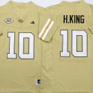 Georgia Tech Football Yellow #10 H.KING.