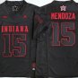 Indiana Hoosiers Black #15 MENDOZA -.