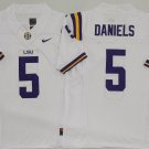 LSU Tigers White #5 DANIELS.
