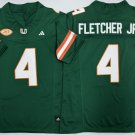 Miami Hurricanes Green #4 FLETCHER JR..