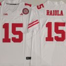 Nebraska Huskers White #15 RAIOLA.