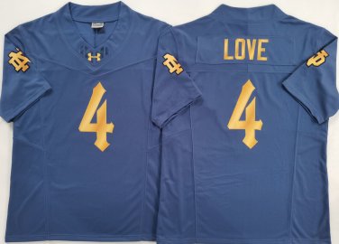 Norte Dame Fighting Irish Blue #4 LOVE.