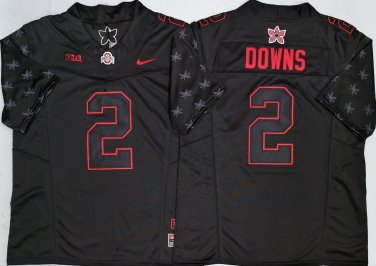 Ohio State Buckeyes Black  #2 DOWNS.