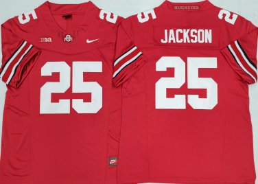 Ohio State Buckeyes Red #25 JACKSON.