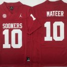 Oklahoma Sooners Red #10 MATEER.