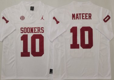 Oklahoma Sooners White #10 MATEER.