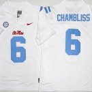 Ole Miss Rebels White  #6 CHAMBLISS.