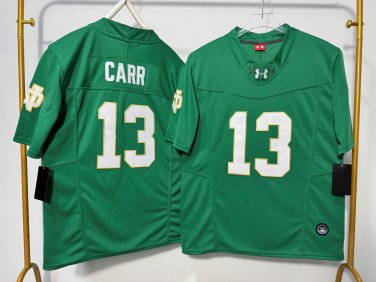Our Lady Warrior 13 Green Third Generation White Text.