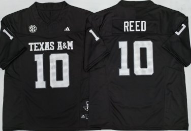 Texas A&amp; M Aggies Black #10 REED.