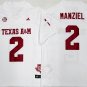 Texas A& M Aggies White #2 MANZIEL.
