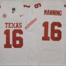 Texas Longhorns White #16 MANNING.