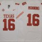 Texas Longhorns White #16 MANNING.