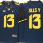 West Virginia Mountaineers Blue #13 SILLS V