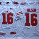 Wisconsin Badgers White #16 WILSON