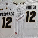 COLORADO BUFFALOES White #12 HUNTER.
