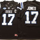 Duke Blue Devils Black #17 JONES.