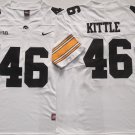 Iowa Hawkeyes White #46 KITTLE.