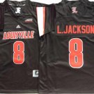 Louisville Cardinals Black #8 L.JACKSON.