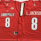 Louisville Cardinals Red #8 L.JACKSON.