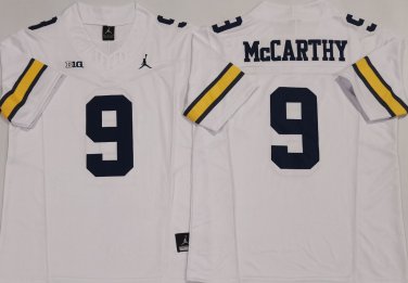 Michigan Wolverines White #9 McCARTHY.