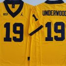 Michigan Wolverines Yellow #19 UNDERWOOD.