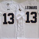 Norte Dame Fighting Irish White #13 LEONARD.