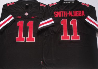 Ohio State Buckeyes Black #11 SMITH-NJIGBA.