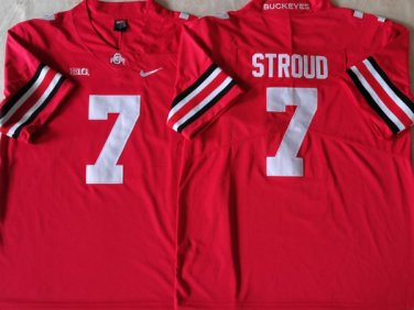 Ohio State Buckeyes Red #7 STROUD.