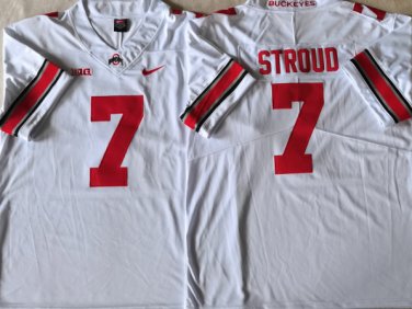 Ohio State Buckeyes White #7 STROUD.