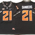 Oklahoma State Cowboys Black #21 SANDERS.