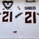 Oklahoma State Cowboys White #21 SANDERS.