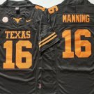 Texas Longhorns Black 16 MANNING.