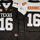 Texas Longhorns Black+White #16 MANNING.