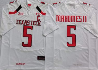 Texas Tech Red Raiders White #5 MAHOMES II.