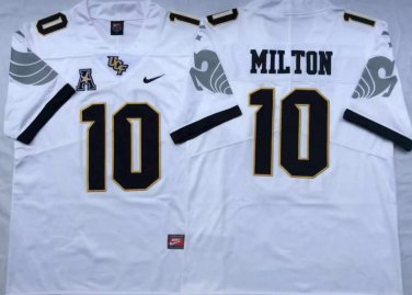 UCF KNIGHTS White #10 MILTON.
