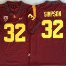USC Trojans Red #32 SIMPSON.