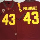 USC Trojans Red #43 POLAMALU.