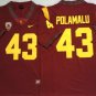 USC Trojans Red #43 POLAMALU.