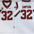 USC Trojans White #32 SIMPSON.