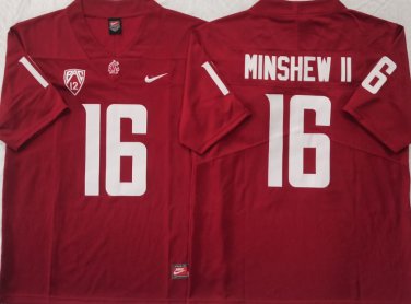 WASHINGTON STATE COUGARS Red #16 MINSHEW II.
