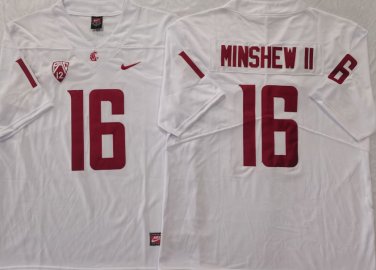 WASHINGTON STATE COUGARS White #16 MINSHEW II.