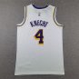Lakers 4 white round neck