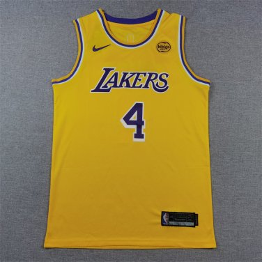 Lakers 4 yellow round neck