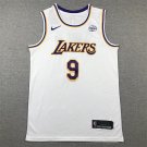 Lakers 9 white round neck