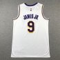 Lakers 9 white round neck
